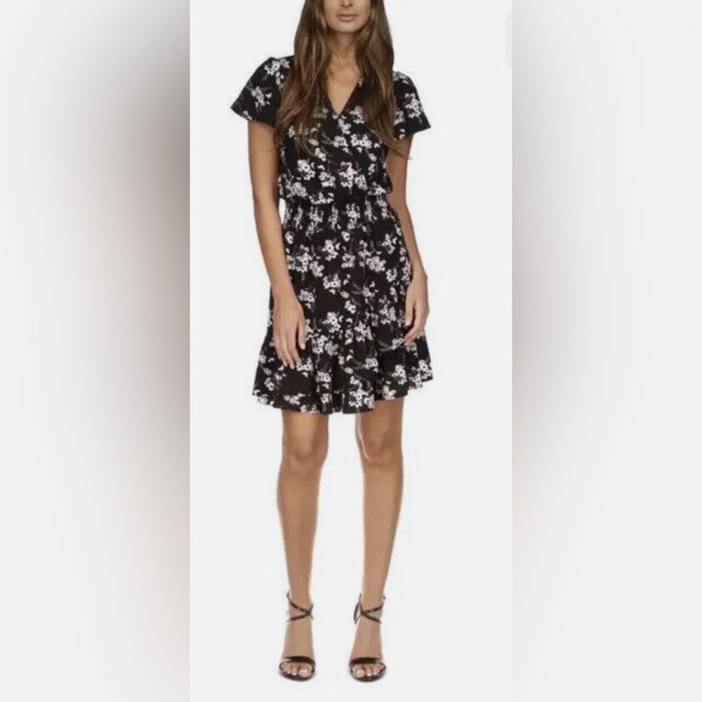 MICHAEL KORS - Black and White Floral Dress (XL)